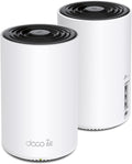 TP-Link Deco XE75 sistema Mesh WiFi 6E - AXE5400 tribanda con modo punto de acceso - Conectividad WiFi y Ethernet - Pack de dos unidades blancas