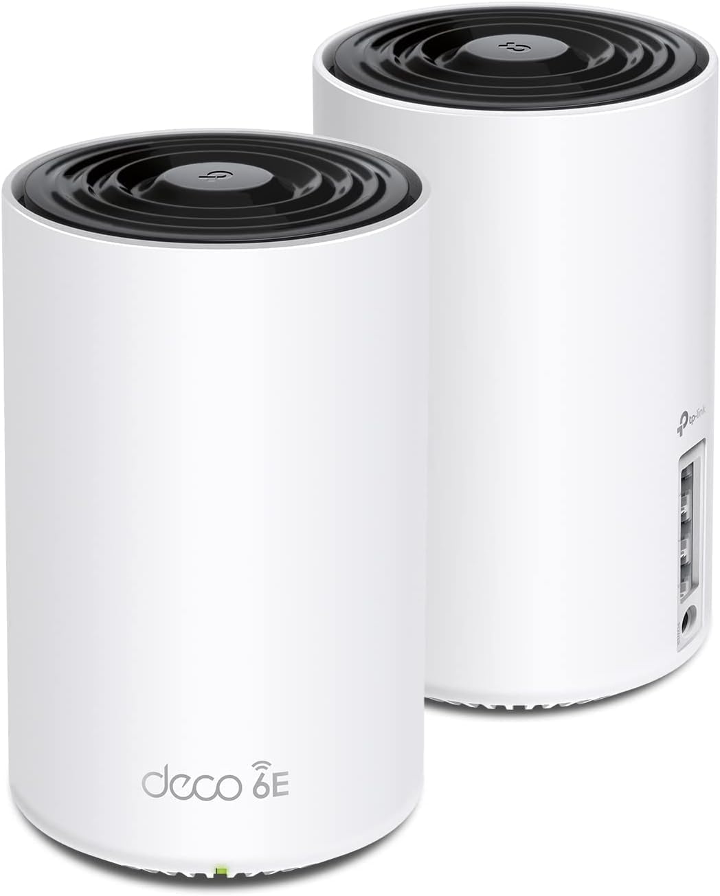 TP-Link Deco XE75 sistema Mesh WiFi 6E - AXE5400 tribanda con modo punto de acceso - Conectividad WiFi y Ethernet - Pack de dos unidades blancas