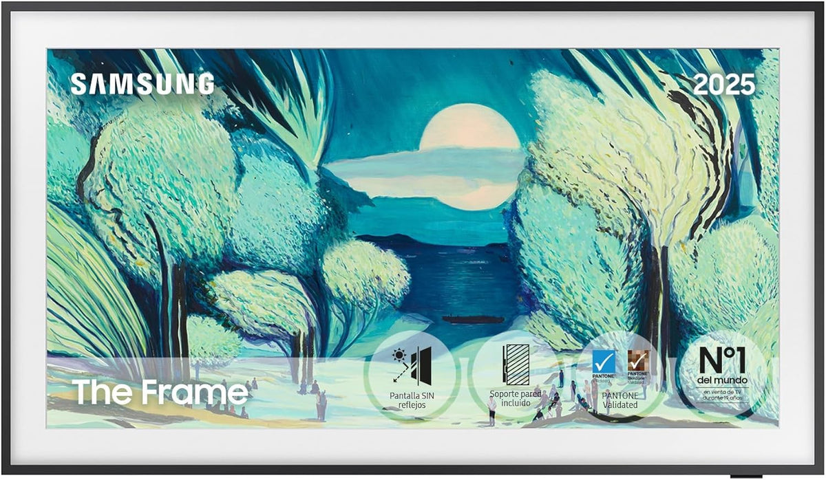 Samsung The Frame LS03F QLED Smart TV 50 Pulgadas 4K - Modo Arte Display Mate Marcos Intercambiables Quantum Dot One Connect