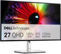 Monitor profesional Dell UltraSharp U2724D de 27 pulgadas - resolución QHD 2560 x 1440 con IPS Black - 120 Hz y cobertura DCI P3 del 98 por ciento - USB C DisplayPort y HDMI