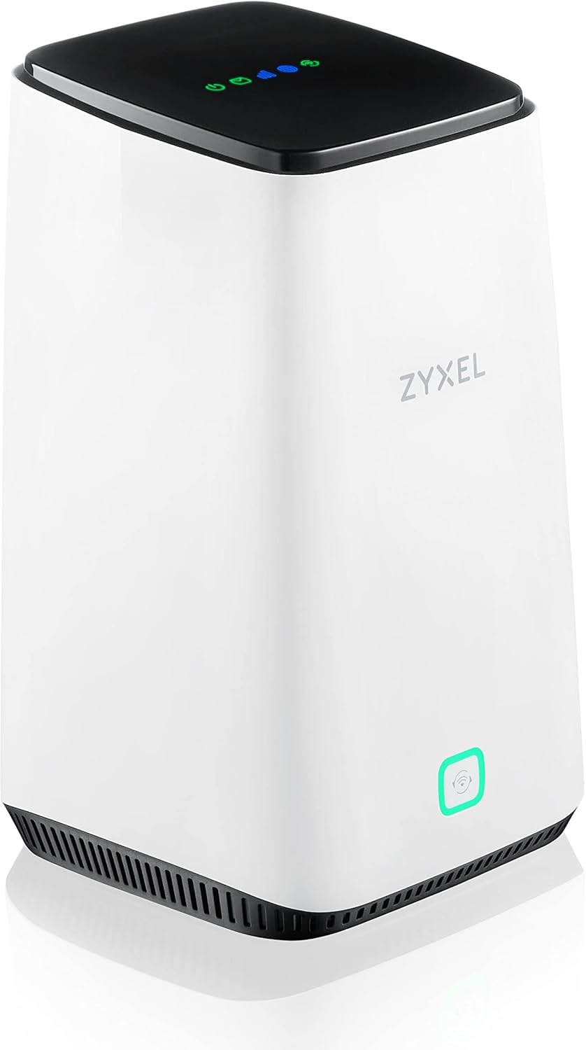 Router 5G Zyxel Nebula FWA510 - WiFi 6 AX3600 de doble banda hasta 4,67 Gbps - ranura para tarjeta SIM y 64 dispositivos - Dual WAN y gestión Nebula Cloud