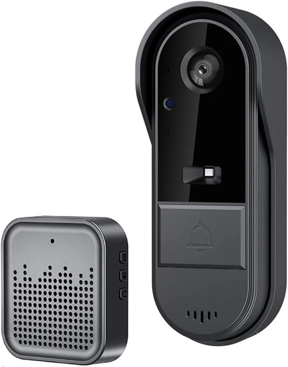 Videoportero bidireccional OPTEPYOE - cámara de 1024p para hogares y oficinas - intercomunicador de voz - conexión Bluetooth con cable de carga