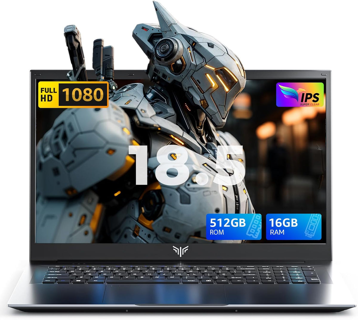 ACEMAGIC AX18 ordenador portátil - Intel N150 y 16 GB RAM - SSD 512 GB con pantalla Full HD - Batería 8000 mAh HDMI USB C y 3 USB 3.2 gris