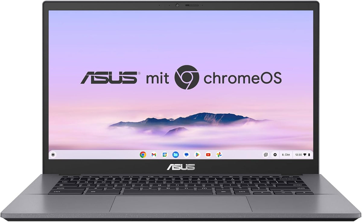 ASUS Chromebook Plus CX34 portátil 14 pulgadas Full HD IPS - Intel Core i3-1215U y 8 GB RAM - Almacenamiento UFS 128 GB Intel UHD - ChromeOS gris