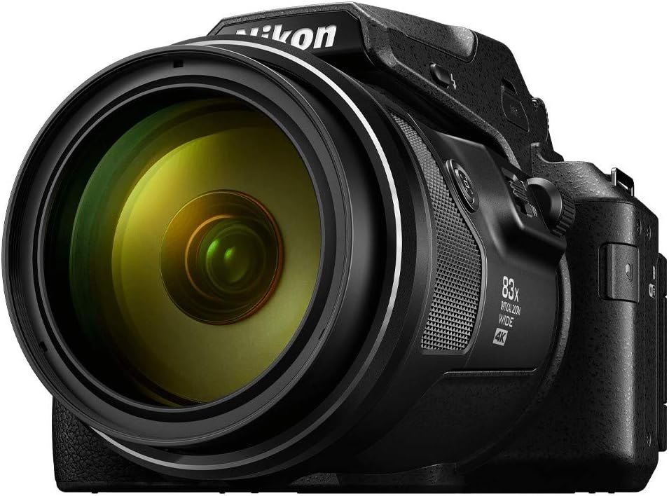 Nikon COOLPIX P950 cámara compacta - Sensor CMOS de 16 MP y formato RAW - Zoom óptico de 83 aumentos - Estabilización óptica y color negro