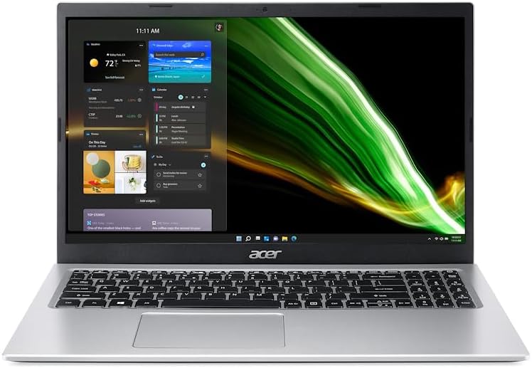 Acer Aspire 1 A115-32 portátil 15,6 pulgadas HD - Intel Celeron N4500 y 4 GB DDR4 - Almacenamiento eMMC 128 GB Intel Graphics - Windows 11 S plateado