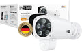INSTAR IN 9408 cámara IP para exterior e interior - Resolución 2K y visión nocturna - Detección IA con sensor PIR - LAN WiFi HomeKit WPA3 ONVIF y RTSP