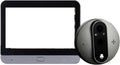 Timbre con vídeo OPTEPYOE - batería de 5000 mAh y acabado gris - pantalla IPS en color de 4,3 pulgadas - cámara de 1024p con almacenamiento de 64 GB