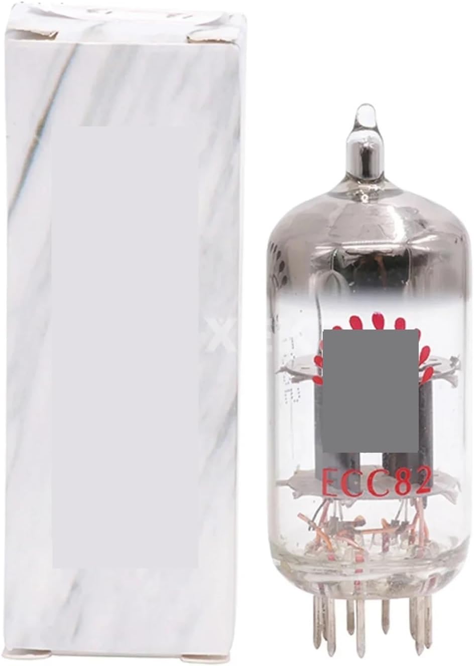 BSAXITHZB ECC82 Tubos electrónicos de vacío - Pack de 4 unidades para equipos de audio HiFi - Adecuados para actualización y sustitución de válvulas compatibles - Formato ECC82 para audio