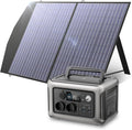 ALLPOWERS R600 generador solar portátil - LiFePO4 de 299 Wh y salida de 600 W con pico de 1200 W - Panel solar de 100 W - Para camping viajes jardín y emergencias