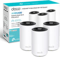 TP-Link Deco XE75 sistema Mesh WiFi 6E - AXE5400 tribanda para viviendas de cuatro a siete dormitorios - Tres puertos Gigabit por unidad - Pack de tres unidades