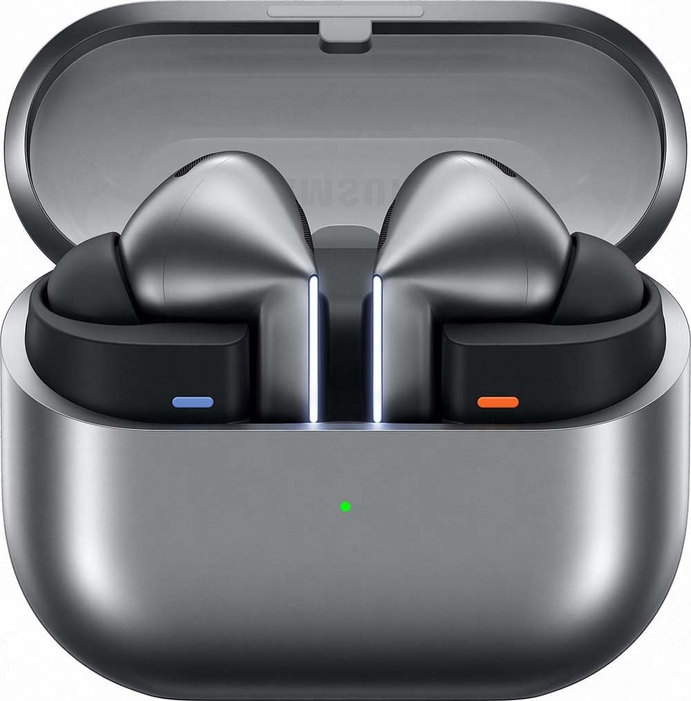 Samsung Galaxy Buds3 Pro R630 - Auriculares inalámbricos intraurales plateados - Conectividad Bluetooth - Manual de usuario y cable incluidos
