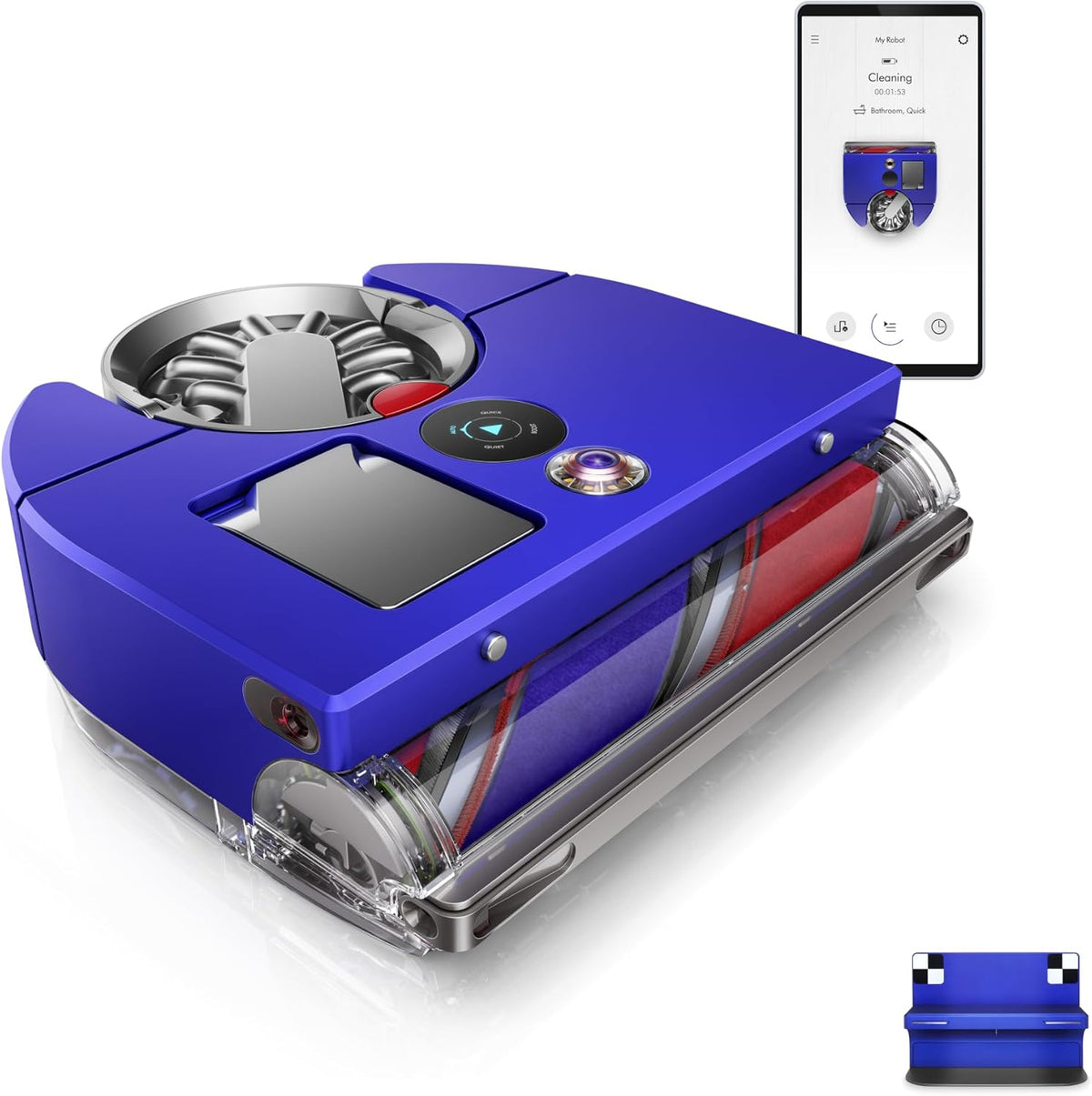 Robot aspirador Dyson 360 Vis Nav RB03 - navegación inteligente y succión potente - cepillo de ancho completo para todo tipo de suelos - batería de 65 minutos y control por aplicación