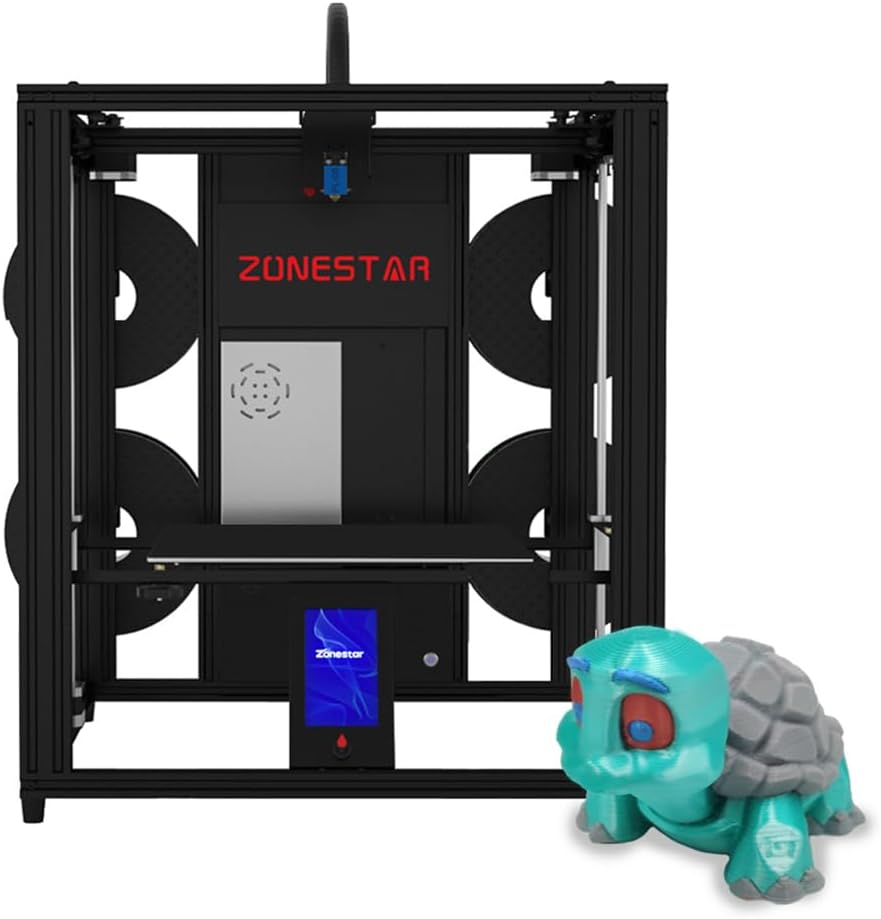 Irfora Z9V5MK6 Impresora 3D de cuatro extrusoras - Volumen 300 x 300 x 400 mm - Impresión individual y multicolor - Nivelación automática y reanudación de impresión