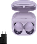 Auriculares Samsung Galaxy Buds2 Pro - True Wireless Bluetooth en violeta Bora - cancelación activa de ruido y estuche de carga - adaptador de viaje de 25 W