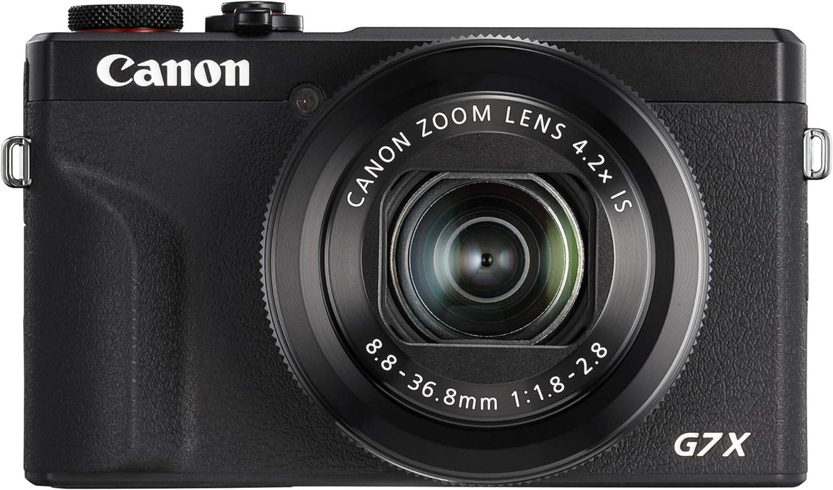 PowerShot G7 X Mark III Cámara compacta - Sensor CMOS con zoom óptico 4,2x y focal máxima de 101 mm - WiFi NFC y estabilización digital - Negra con formato RAW para fotografía