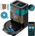 Cecotec Conga 15090 Spin Revolution HomeyWash Robot aspirador - Succión 8000 Pa y navegación láser - Base autovaciado con tanques de agua - Limpieza y secado de mopas