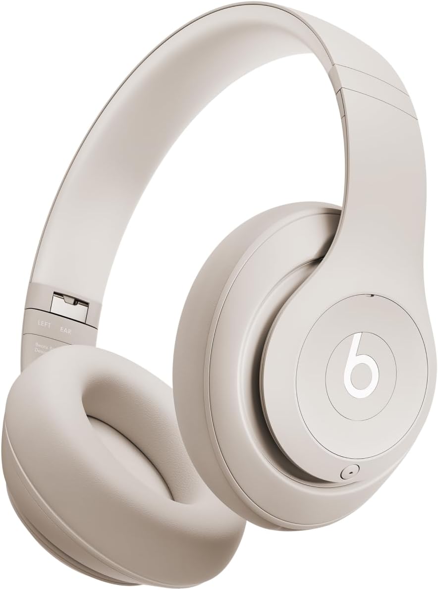 Beats Studio Pro auriculares inalámbricos - Diseño de diadema circumaural en color arena - Cancelación activa de ruido y audio espacial - Sonido USB C sin pérdida y conexión de audio