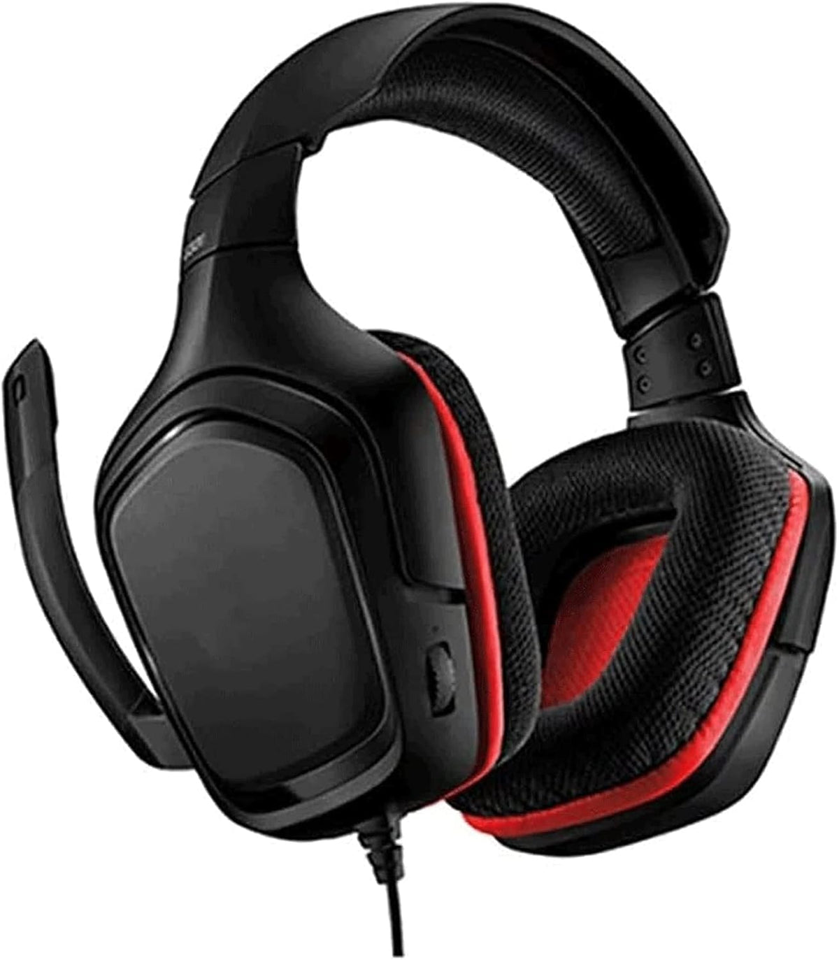 Auriculares gaming con cable - sonido envolvente virtual 7.1 estéreo - cancelación activa de ruido y micrófono - diadema de cuero sintético con cable desmontable