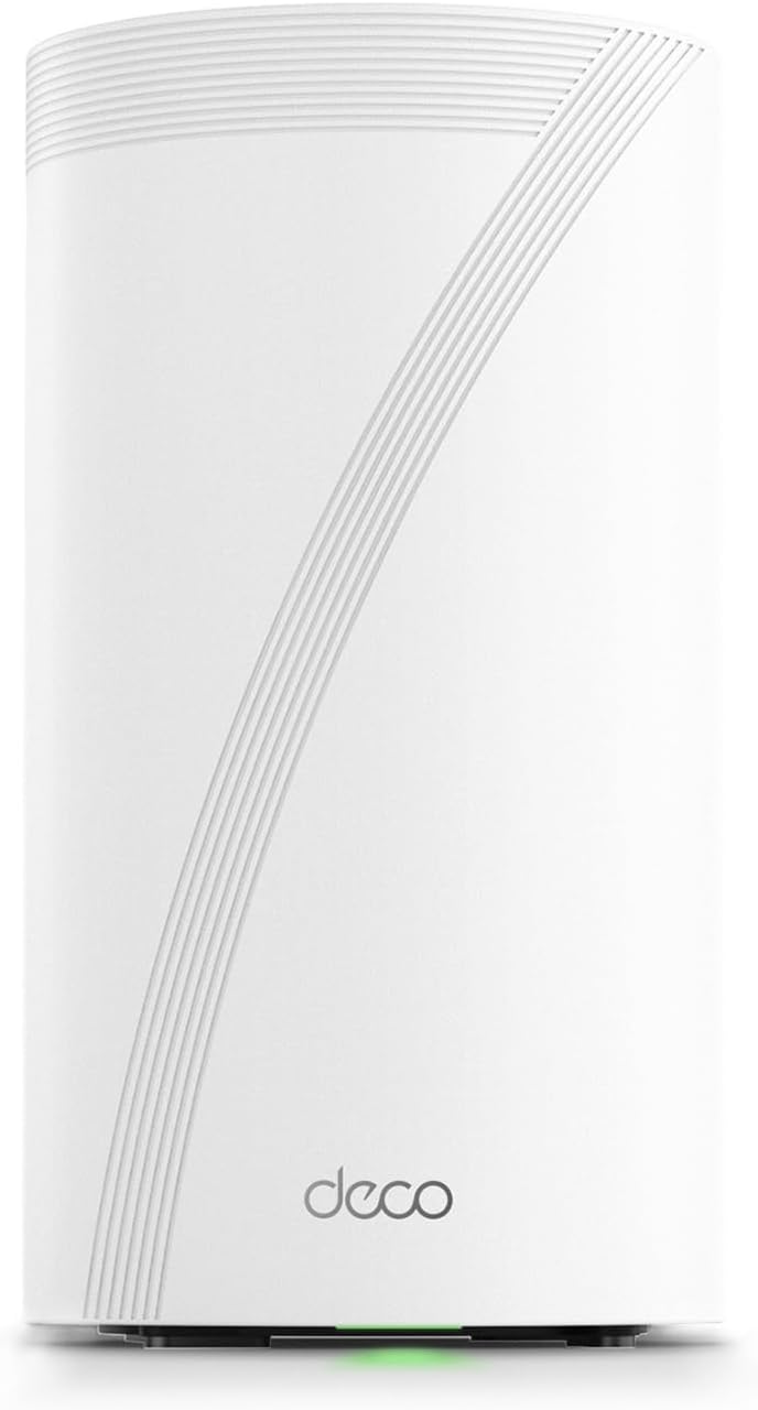TP-Link Deco BE85 sistema Mesh WiFi 7 - BE22000 tribanda con velocidad de hasta 22 Gbps - Dos puertos 10G y dos puertos 2.5G - VPN AI Roaming y ocho antenas
