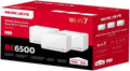 MERCUSYS Halo H37BE sistema Mesh WiFi 7 - Doble banda con velocidad de hasta 6.5 Gbps - Cobertura de 650 m2 para más de 200 dispositivos - Pack de tres unidades