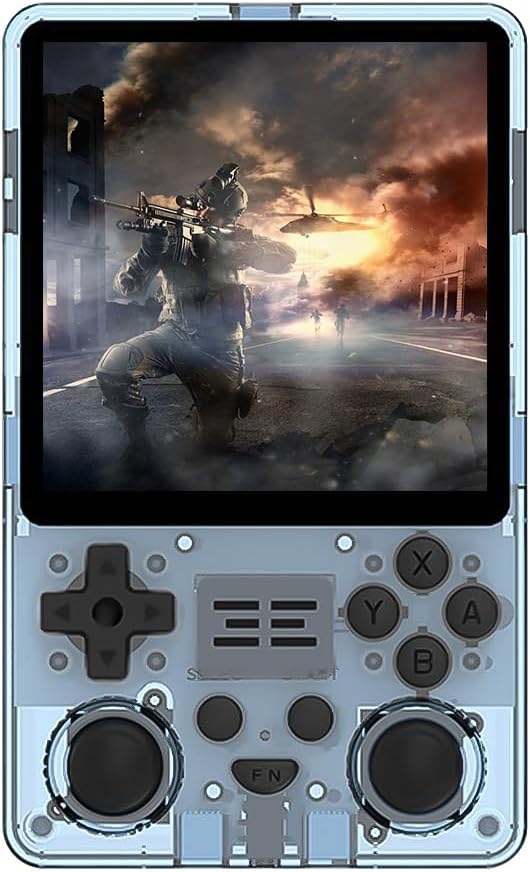 Consola retro portátil 4 pulgadas - Pantalla IPS con WiFi integrado - Batería de 5000 mAh hasta 8 h - Versión azul con configuración 16 GB y 128 GB