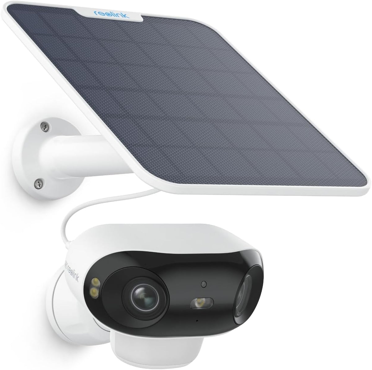 Reolink Argus 4 Pro cámara solar exterior 4K - Gran angular de 180 grados y visión nocturna ColorX - WiFi 6 y audio bidireccional - Almacenamiento local sin cuotas
