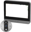 Visor digital OPTEPYOE - pantalla de 4,3 pulgadas y sensor PIR - cámara de 1024p para control de puerta - almacenamiento de 64 GB con Bluetooth
