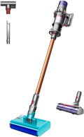 Dyson Cyclone V10 Submarine aspiradora fregona - Sistema inalámbrico para suelos duros - Filtro HEPA y formato de palo - Acabado níquel y cobre con siete elementos