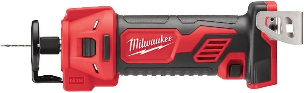 Milwaukee 2627-20 M18 - Cortador inalámbrico 18 V - Ajuste de profundidad para madera - Herramienta compacta con cuchilla de acero rápido y clip de cinturón