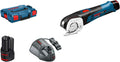 Bosch Professional GUS 12V-300 - Cortador inalámbrico autoafilado 12 V - Corte de PVC hasta 3 mm - 2 baterías 2,0 Ah con L-Boxx