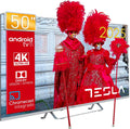 TESLA 50E635SUS Smart TV 50 pulgadas - UHD 4K 3840 x 2160 con HDR10 - Android TV 11 y Hey Google - Chromecast WiFi Bluetooth y 2 altavoces de 12 W