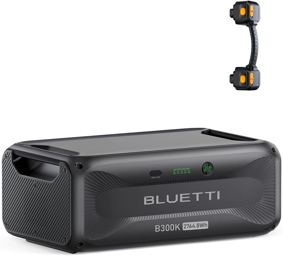 BLUETTI B300K Batería de expansión - Capacidad LiFePO4 de 2764,8 Wh para Apex 300 - Alimentación adicional para sistemas compatibles - Para hogar emergencias y viajes