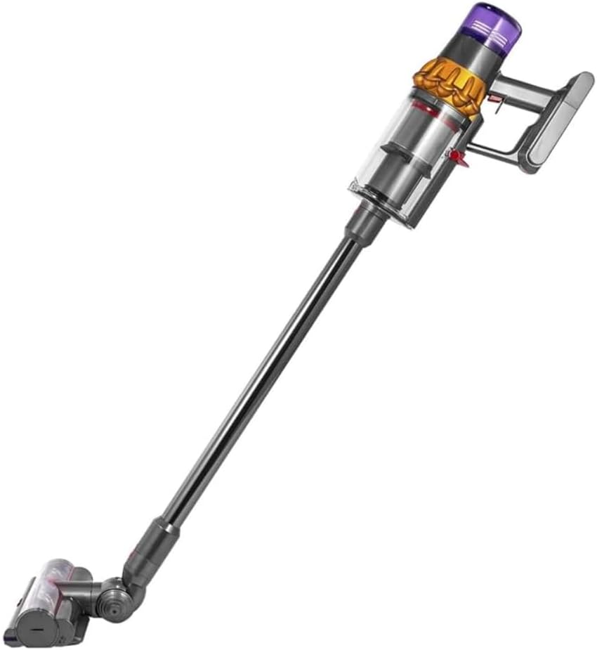 Aspiradora inalámbrica Dyson V15 Detect Absolute - acabado plateado y depósito de 360 ml - filtro HEPA con sensores de precisión - diseño ligero sin bolsa para varios suelos