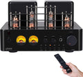 Juson Audio JTA50 Amplificador HiFi de válvulas - Potencia de salida de 130 W y sistema de 2.1 canales - Bluetooth 5.0 Phono AUX Coaxial y USB - Control remoto con salida para subwoofer