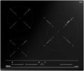 Placa de inducción Teka IZC 63015 MSS - ancho de 60 cm con 3 zonas de cocción - vidrio vitrocerámico negro - Multislider Power Plus Stop Go y modo silencio