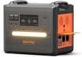 SolarPlay Q2402M Estación de energía portátil - Batería LiFePO4 de 2304 Wh con salida de 2500 W - UPS y carga solar máxima de 500 W - 14 puertos para camping hogar y autocaravana