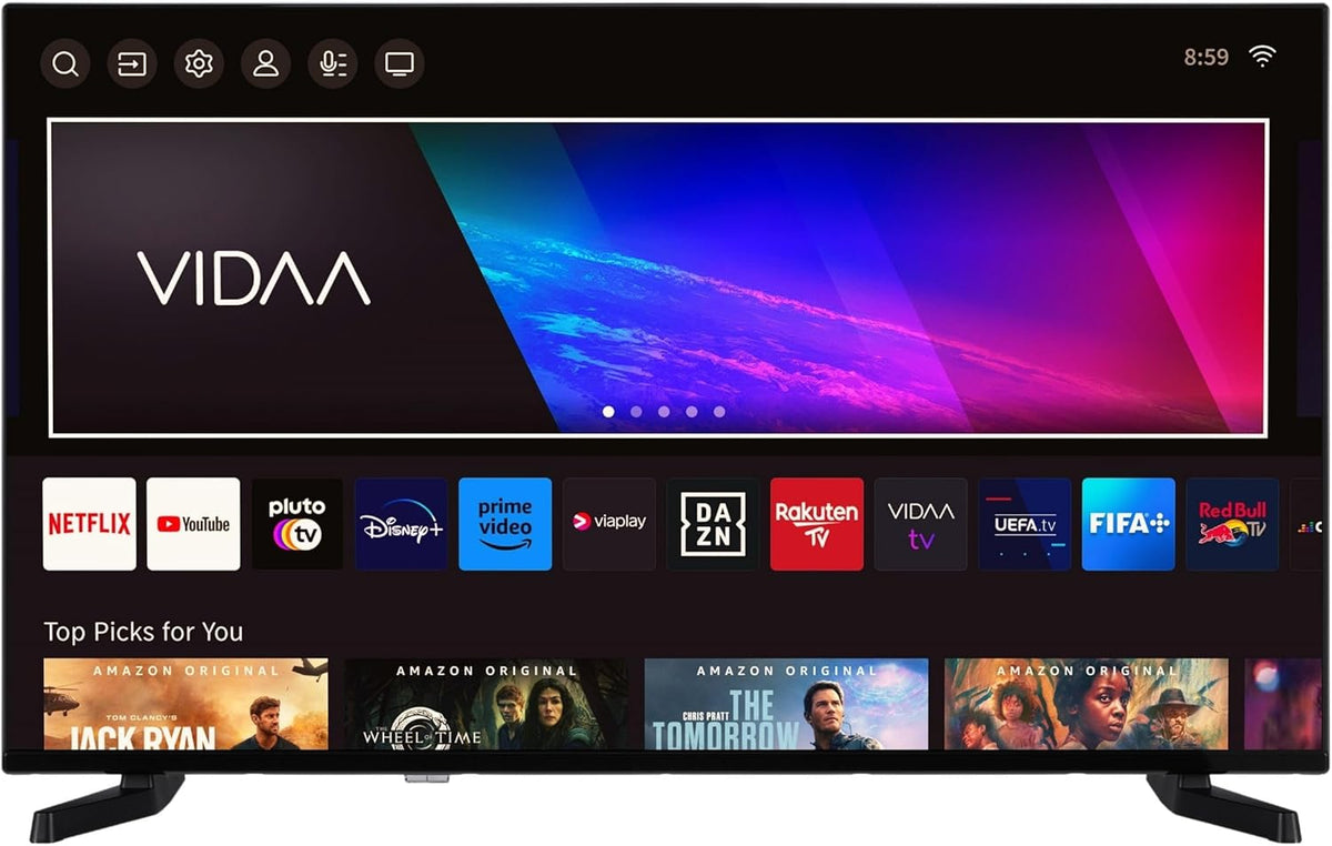 Telefunken VIDAA D43U790B2CW Smart TV LED 43 Pulgadas 4K UHD - HDR Dolby Vision - VIDAA Smart TV HDMI USB WiFi