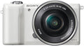 Sony Alpha 5000 Cámara mirrorless - Sensor CMOS de 20 MP con objetivo 16 a 50 mm - Montura Sony E y estabilización de imagen - Blanca para fotografía compacta y viajes