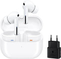 Samsung Galaxy Buds3 Pro - Auriculares True Wireless intraurales blancos - Cancelación de ruido adaptable y audio 360 - Sonido HiFi con estuche y cable de carga