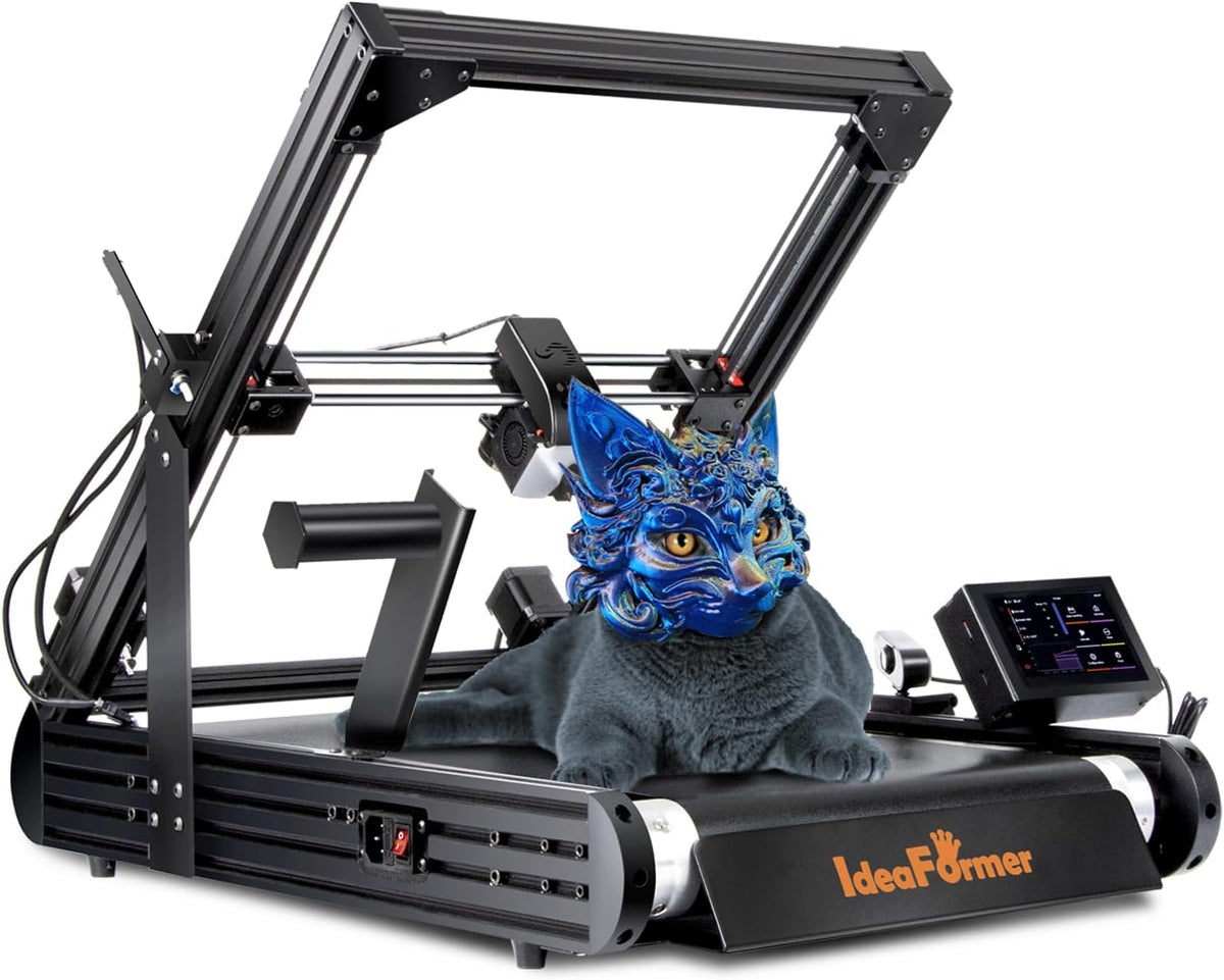 IdeaFormer IR3 V2 Impresora 3D Cinta Transportadora - Impresión Z Infinito con Estructura Metálica - Área 250 x 250 mm y Conexión USB