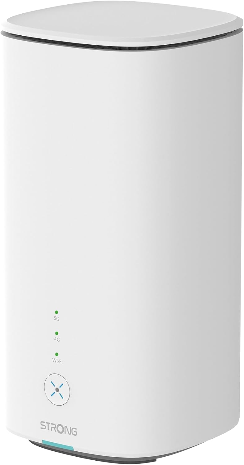 Router 5G STRONG AX3000 CPE - WiFi 6 de doble banda hasta 3,2 Gbps - puerto 2,5GE WAN LAN y puerto Gigabit - Nano SIM RJ11 VoIP Mesh y chipset Qualcomm