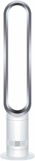 Dyson Cool AM07 ventilador de torre - Tecnología Air Multiplier sin aspas - Flujo potente para circulación de aire - Diseño blanco y plateado con montaje en suelo