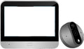 OPTEPYOE videoportero doméstico - Pantalla interior de 4.3 pulgadas - Tarjeta de memoria de 128 GB y vídeo 1024p - Conexión Bluetooth con cable de carga