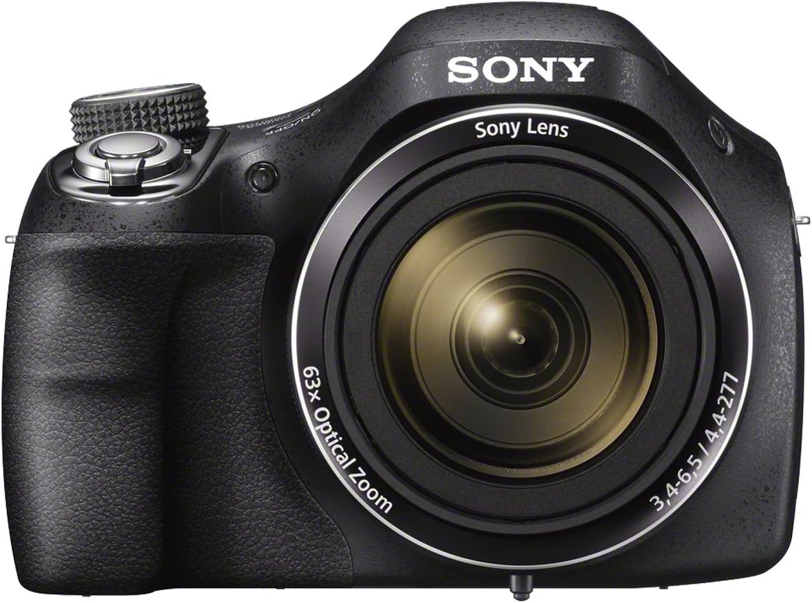 Sony DSC-H400 cámara compacta - Sensor CMOS de 20,1 MP y pantalla de 3 pulgadas - Distancia focal máxima de 1550 mm - Estabilización de imagen color negro