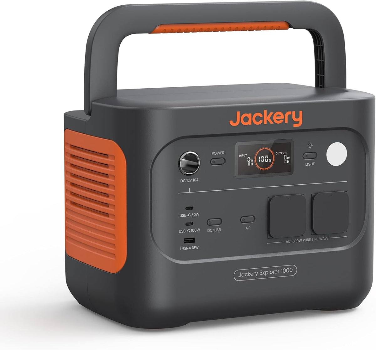Jackery Explorer 1000 v2 estación de energía portátil - LiFePO4 de 1070 Wh y salida de 1500 W - Carga rápida en 1 h y 6 puertos - Para camping exteriores y emergencias