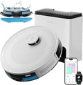LEFANT M2 Plus Robot Aspirador y Fregasuelos Blanco - Succión 6000Pa - Estación Autovaciado Navegación Láser Mapeo y Control Voz