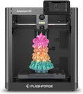 FLASHFORGE Adventurer 5M - Impresora 3D FDM 600 mm s - Autonivelación de un clic y extrusor directo - Boquilla rápida 280 C con placa PEI negra