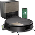 iRobot Roomba MAX 705 Combo Robot Aspirador y Fregasuelos Negro - Base AutoWash con Agua Caliente - LiDAR 3D IA y Rodillo PowerSpin Extensible