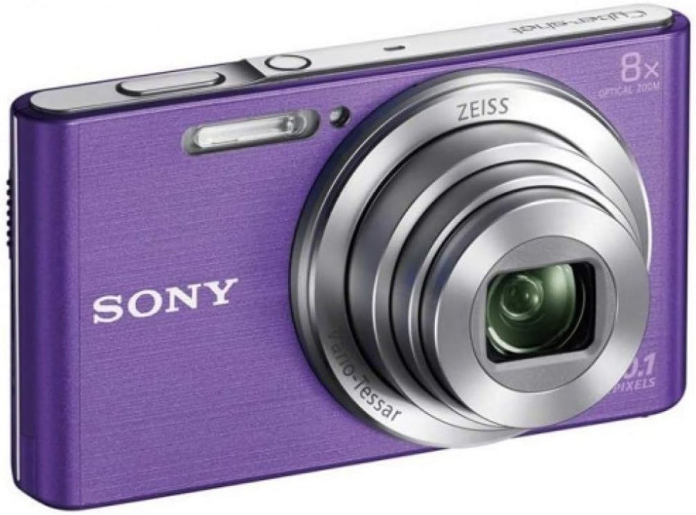 Sony DSC-W830 cámara compacta - Sensor CCD de 20,1 MP y pantalla de 2,7 pulgadas - Zoom óptico de 8 aumentos con estabilización óptica - Color violeta